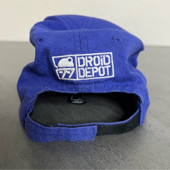 Disney Parks Star Wars Galaxy's Edge Droid Depot R2D2 Baseball Cap Blue Youth - Picture 3 of 11